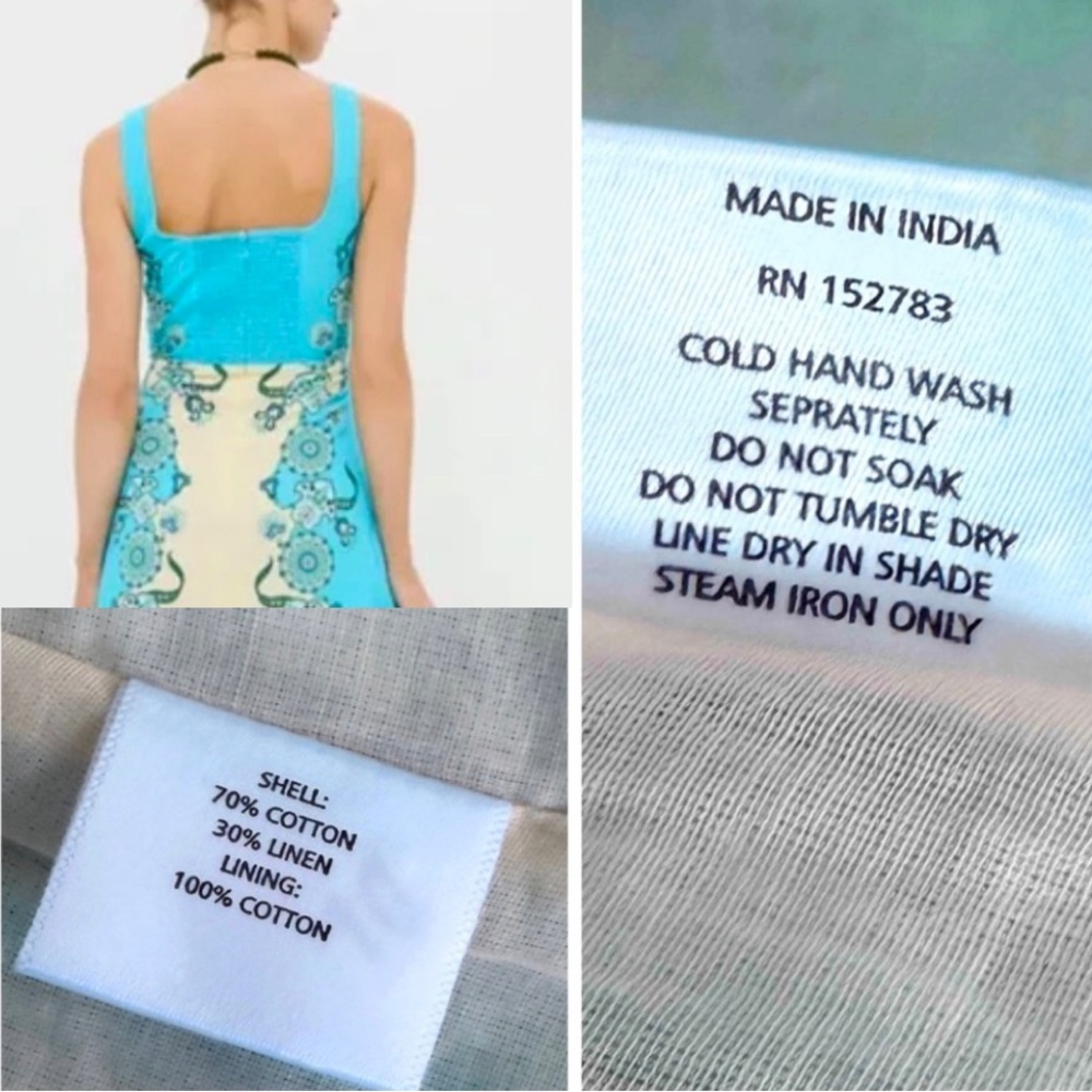 NWOT ANNA CATE Minnie Midi Dress Size XS in Coastal - Picture 10 of 11